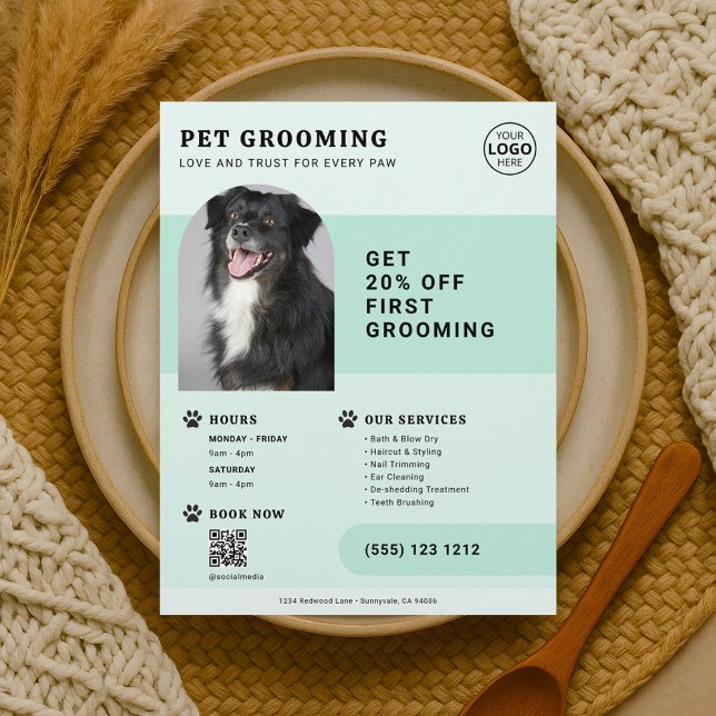 Foto QR Code Grüner Flyer (Von Creator hochgeladen)