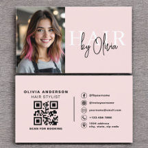Foto QR Code Haarstylist Typografie