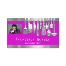 Foto QR Code Persönlicher Koch Kochen Lila