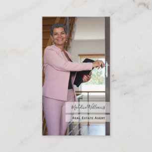 Foto QR Code Real Anwesen Agent Business Card Visitenkarte