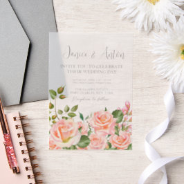 Foto QR Code Rosa Botanische Hochzeit