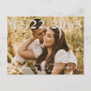 Foto-QR-Code Save-the-Date-Hochzeit Postkarte