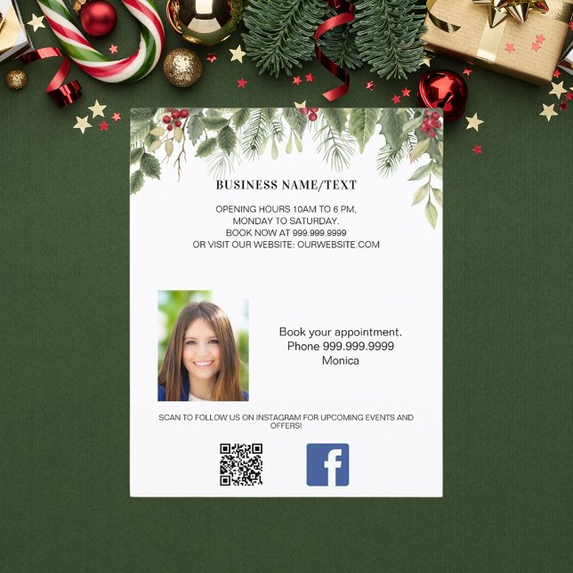 Foto qr Code Schönheitsschminke Weihnachtsfeier We Flyer (Von Creator hochgeladen)
