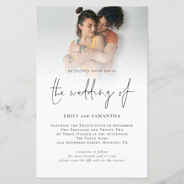 Foto QR Code Skript Lesbische Hochzeit (Vorderseite)