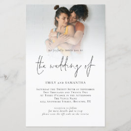 Foto QR Code Skript Lesbische Hochzeit