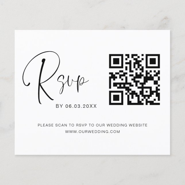 Foto QR Code UAWG Wedding Website Flyer (Vorne)