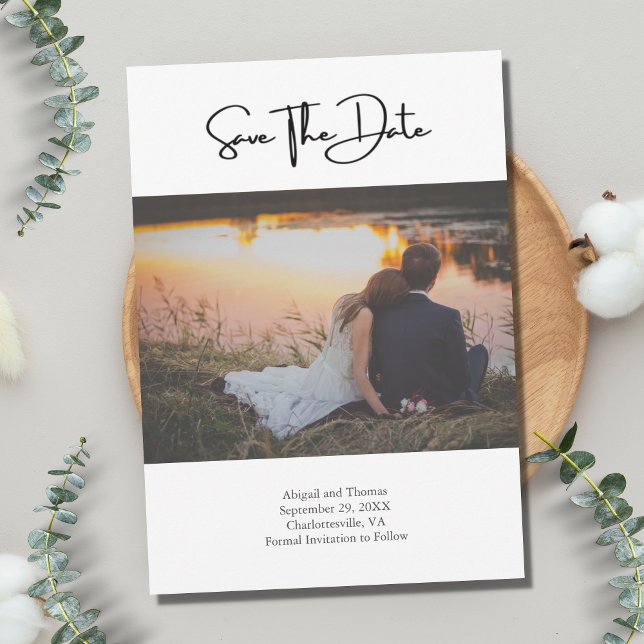 Foto QR Code Wedding Website Moderne Trendy Save The Date (Von Creator hochgeladen)