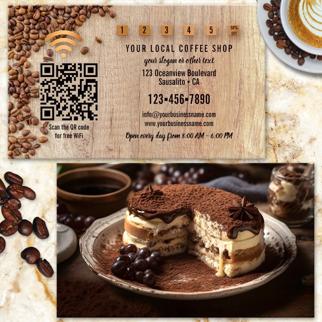 Foto QR Code WiFi Coffee Shop Treuekarte (Von Creator hochgeladen)