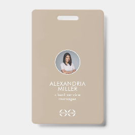 Foto QR für Minimalistische Mitarbeiter von Untern Ausweis