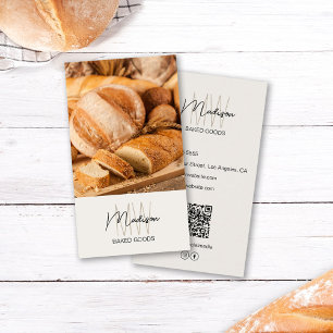 Foto QR Neutral Tone für das Logologo der Bäckerei Visitenkarte