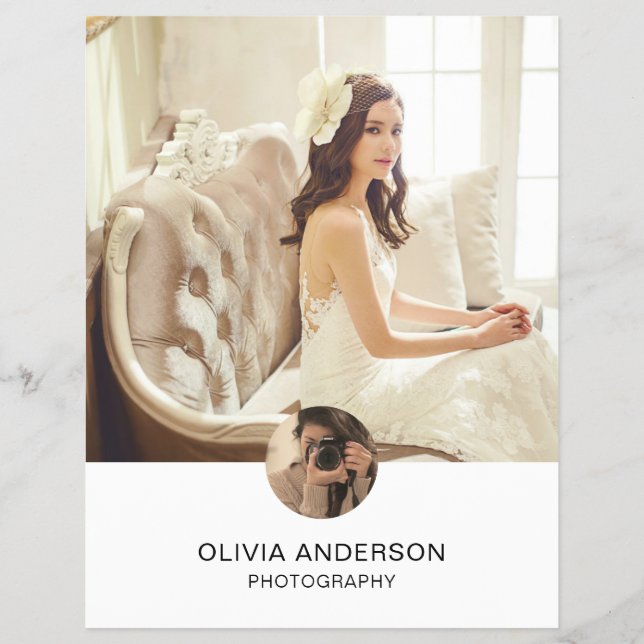 Foto QR Social Media Services Fotograf Flyer (Vorne)