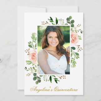 Foto Quinceanera Einladung