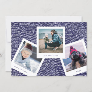 Foto-Rahmen Blauer Frohe Weihnachten