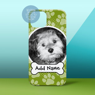 Foto-Rahmen für Haustiere mit Paw-Druck und Dog-Kn Case-Mate iPhone Hülle