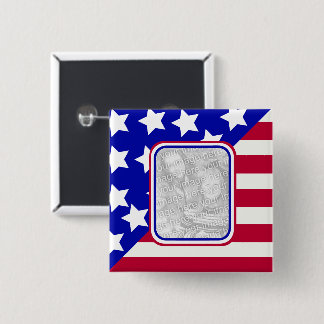 Foto-Rahmen für patriotische US Flagge Button