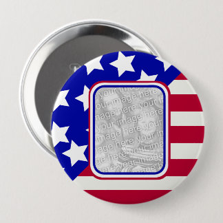 Foto-Rahmen für patriotische US Flagge Button