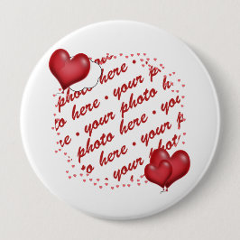 Foto-Rahmen für schwebende Herzlöcher Button