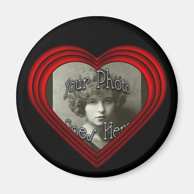 Foto-Rahmenvorlage für perfekte Herzstücke Magnet (Vorne)