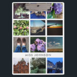 Foto-Raster-Zwischenablage - weiß<br><div class="desc">Die Zwischenablage ist das ideale Geschenk für einen Lehrer oder eine wirklich organisierte Person. Sie enthält viele Fotos und Texte,  die sich an Ihre Bedürfnisse anpassen lassen.</div>