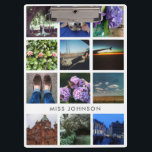 Foto-Raster-Zwischenablage - weiß Klemmbrett<br><div class="desc">Die Zwischenablage ist das ideale Geschenk für einen Lehrer oder eine wirklich organisierte Person. Sie enthält viele Fotos und Texte,  die sich an Ihre Bedürfnisse anpassen lassen.</div>