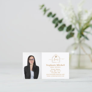 Foto Real Anwesen Realtor Key House Gold einfügen Visitenkarte