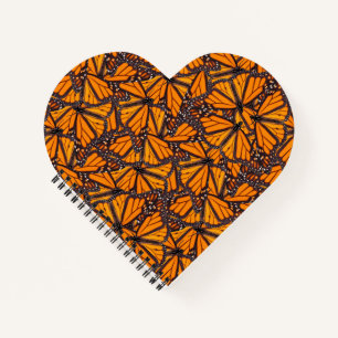 Foto Realistische Monarchschmetterlinge Notizbuch