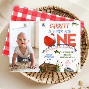 Foto Red Blue Boat Ofishally 1. Geburtstag Einladung