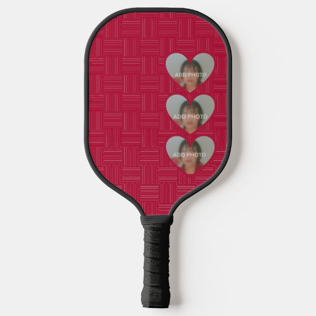 Foto Red Pickleball Paddle hinzufügen (Rückseite)