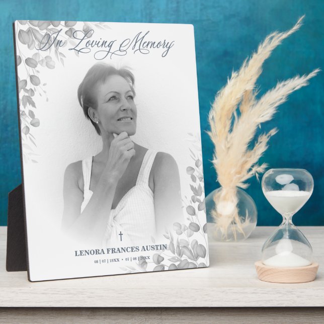 Foto Remembrance Service Liebe im Schwarz-weißen Fotoplatte (Seite)