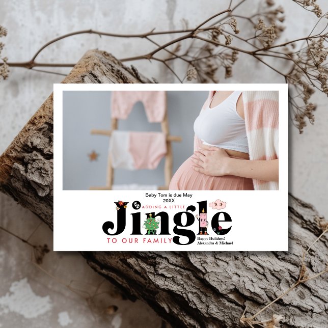 Foto Retro Baby Schwangerschaft Ankündigung (Von Creator hochgeladen)