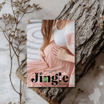 Foto Retro Baby Schwangerschaft Ankündigung<br><div class="desc">Teilen Sie Ihre Freude mit einer Touch festlichen Charmes mit unserer Foto Christmas Pregnancy Announcement. Diese reizvolle Karte verfügt über ein persönliches Foto, schön gerahmt, um Ihre wachsende Familie zu präsentieren. Das Design umfasst festliche Elemente wie Weihnachtsbäume, Schneeflocken oder Urlaubserlebnisse sowie eine herzliche Botschaft, die Ihre spannenden Neuigkeiten enthüllt. Diese...</div>