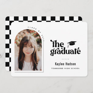 Foto Retro Type Abschluss Ankündigung