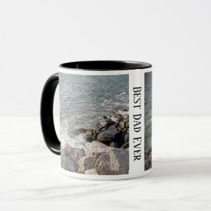 Foto Rocky Ocean Shore Bester Vater je Tasse