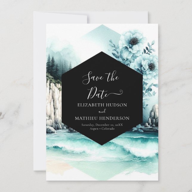 Foto Romance Nautical Wedding Save The Date (Vorderseite)