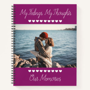 Foto Romantisches Tagebuch, Gedanken & Erinnerunge Notizbuch