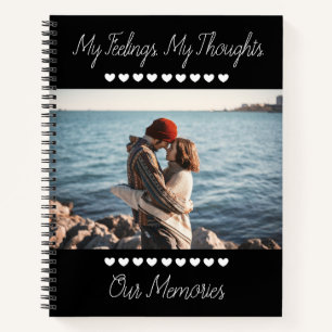 Foto Romantisches Tagebuch, Gedanken & Erinnerunge Notizbuch