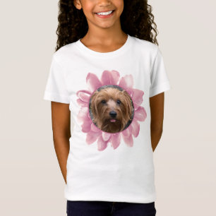 Foto Rosa Blume Personalisiert T-Shirt