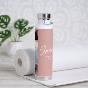 Foto rosa gürtelige Abschluss Drehbuch modern eleg Trinkflasche