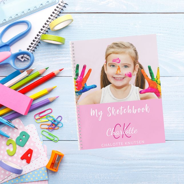 Foto rosa Monogramm Notizbuch (Von Creator hochgeladen)