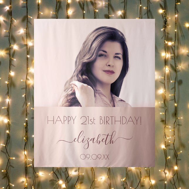 Foto-Rose-Geburtstagsfeier Wandteppich (Von Creator hochgeladen)