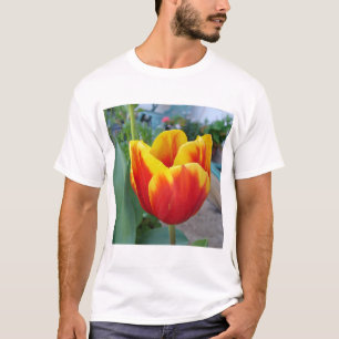 Foto Rot-Gelb-Tulip T-Shirt