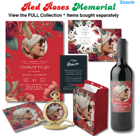 FOTO Rote Rosen Feier Lebensbeerdigung POEM Einladung