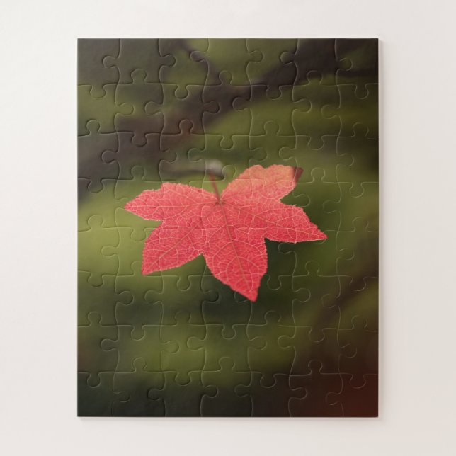 Foto "Roter Herbst" Puzzle (Vertikal)