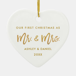 Foto-Rückseite des Bürsten-Skript-Golderste Keramik Ornament