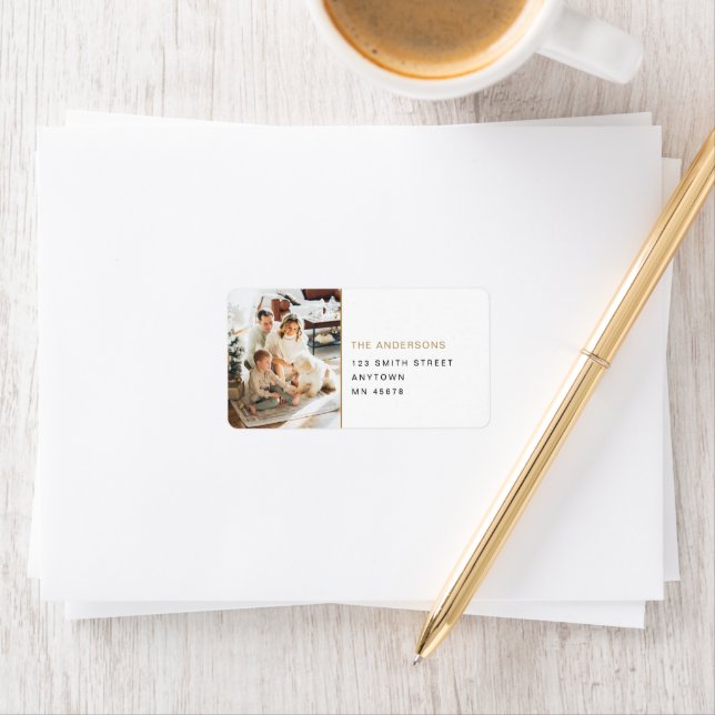 Foto Rücksendeadresse Etikett Weihnachtsfeiertag G Adressaufkleber (Insitu)