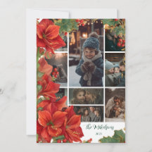 Foto Rustic Red Amaryllis Weihnachten