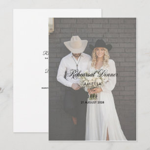 Foto rustikaler Cowboy-Boho-einfacher klassischer Einladung
