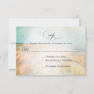 *~* Foto Sand Dune Beach Grass Sea Wedding RSVP