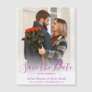 Foto-Save-the-Date-Ankündigungsmagnet Magnetkarte