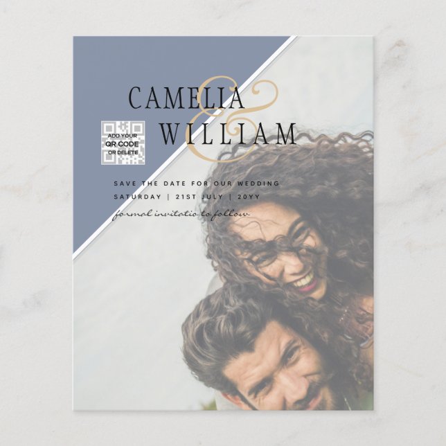 FOTO Save the Date BLAUE QR-UAWG Flyer (Vorne)